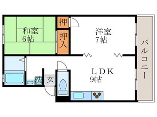 エクセルコ－ト桂の物件間取画像